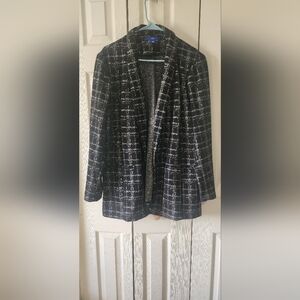 Black and silver blazer apt 9